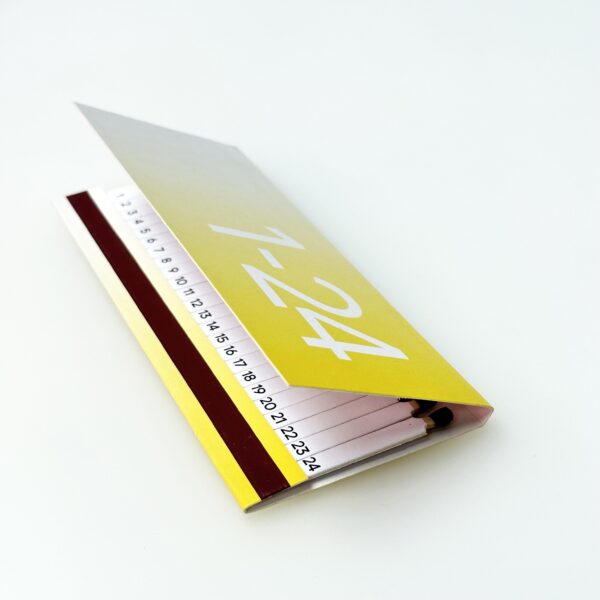 Matchbook Advent Calendar Canary Yellow