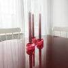 Gradient candles (set of 6) Autumn Red - Image 3