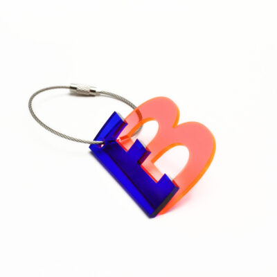 B- recycled key chain ABC