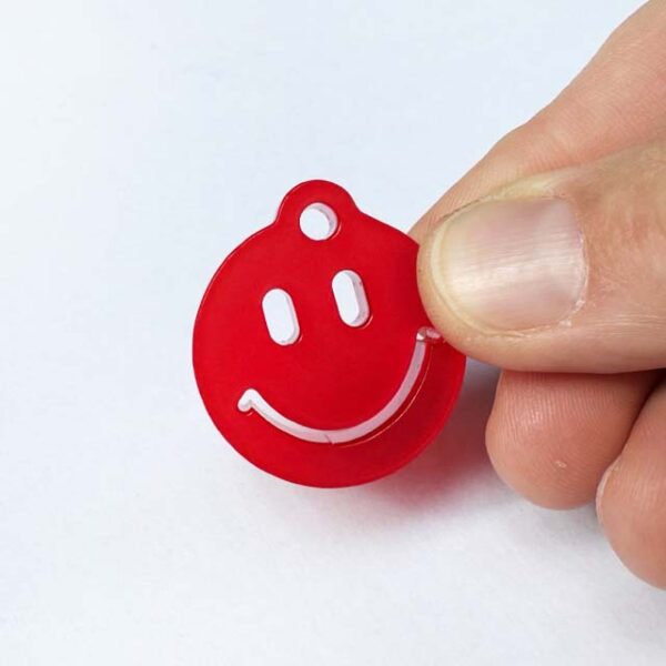Fat Smiley - matt red
