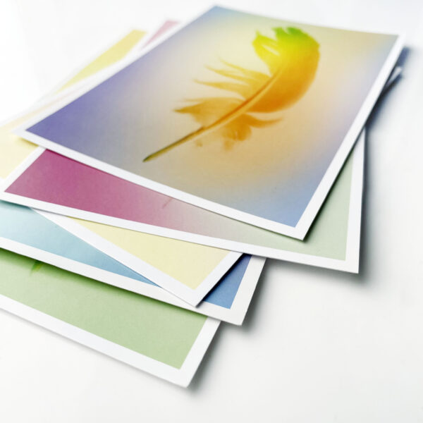 Postcards "Gradient Feather 2013" (set of 5)