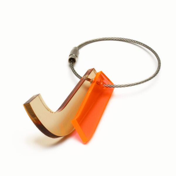 J - recycled key chain ABC