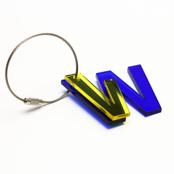 W - recycled key chain ABC