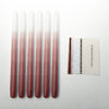 Matchbook Advent Calendar and 6 Autumn Red Gradient Candles - Image 2