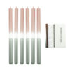 Matchbook Advent Calendar and 6 Foggy Maroon Dip Dye Candles - Image 2