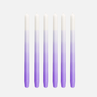 Gradient candles (set of 6) Lovely Lilac