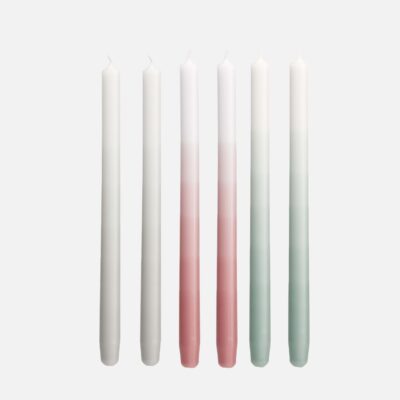 MIX WINTER of Gradient candles (set of 6)
