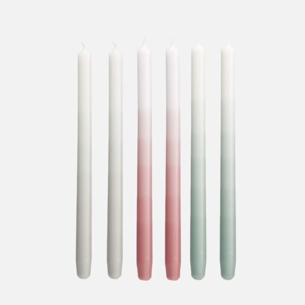MIX WINTER of Gradient candles (set of 6)